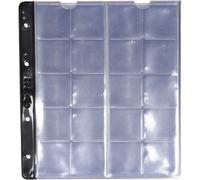 Funda Colección Monedas PARDO Plástico, 20 Monedas 37 mm, Pack x10