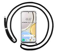 Funda Colgante Transparente para Huawei Honor Magic 4 Lite con Cordon Negro