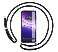 Funda Colgante Transparente para OPPO A5m / A5 4G / 5G con Cordon Negro