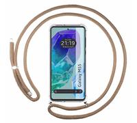 Funda Colgante Transparente para Samsung Galaxy M55 5G con Cordon Camel