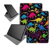 Funda colorida con diseño de dinosaurios para tablet Microsoft Surface Pro 7 Plus/Pro7/Pro 6/Pro 5/Pro 2017/Pro 4/Pro LTE de 12.3 pulgadas, rotación de 360 grados, múltiples ángulos de visión con