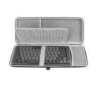 Funda combinada para Teclado y ratón Geekria, Compatible con Logitech MX Mechanical Mini, Keychron K3 Versión 2, LOFREE Flow84, MelGeek O2, Flow Lite 84, Bolsa de Viaje rígida (Gris Oscuro)