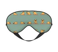 Funda cómoda con estampado de carlino de yoga para todas las ocasiones, bloquea la luz, ideal para camping, turnos, bloquea bien la luz