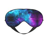 Funda cómoda con estampado de cielo de estrellas moradas para todas las ocasiones, bloquea la luz, ideal para camping, turnos, bloquea bien la luz