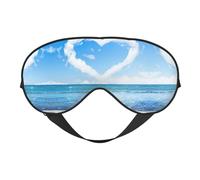 Funda cómoda para todas las ocasiones con estampado romántico en forma de corazón, bloquea la luz, ideal para camping, turnos, bloquea bien la luz