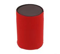 Funda compacta de neopreno para aislar bebidas enlatadas con exterior texturizado para un mejor agarre durante aventuras al aire libre (rojo)