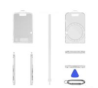 Funda compacta de policarbonato de 11,3 cm para Plaud Note magnética | Parte trasera magnética fuerte, fijación segura, material de policarbonato duro, transparente, se adapta a plaud Note Pro