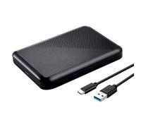Funda compacta tipo C de 2.5 pulgadas para interfaces SATA con carcasa de unidad de disco sólido de transferencia rápida USB 3.1