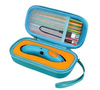 Funda Compatible con 3Doodler Start+ Essentials (2022) para Juego de bolígrafos 3D para niños, Soporte Organizador de Almacenamiento para Recarga de filamento de impresión y Cargador Micro USB (Solo