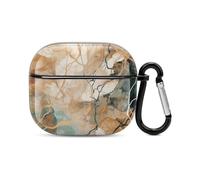 Funda compatible con AirPods de 3ª generación, Style Is Light Goldprinted PC Hard Shell resistente a los golpes Funda protectora para Apple AirPods 3 con llavero compatible con carga inalámbrica