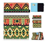Funda Compatible con All-New Amazon Kindle 10th Generation 2019 Release Protectora Ligera de Cuero PU Soporte de Mano Cubierta Smart Case con Auto Sueño/Estela - Estilo étnico