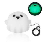 Funda Compatible con Apple AirPods de 4ª generación 2024, Luminosa y Bonita Funda 3D de Fantasma diseñada para Airpods 4 Gen, Silicona Suave, Divertida Funda para AirPods 4 para Mujeres, Hombres,