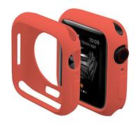 Funda compatible con Apple Watch Series 7 de 41 mm, accesorios de cubierta YINVA para iWatch de 41 mm (rojo)