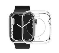 Funda compatible con Apple Watch Series 7 de 45 mm, accesorios de cubierta YINVA para iWatch de 45 mm (transparente)