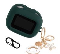 Funda compatible con auriculares JBL Live Beam 3/Buds 3/Flex 3, bonita funda protectora de silicona suave, resistente a los arañazos, a los golpes, mosquetón y llavero brillante para mujeres y niñas