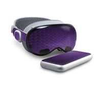 Funda compatible con Beats Solo 4 - Placa de diamante morado - Vinilo protector premium 3M - F cil de aplicar | Fabricado en EE. UU. por MightySk