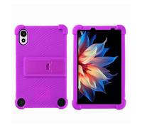 Funda Compatible con Blackview Mega 2 12", Funda De Silicona For Airbag | Soporte for tableta, protección de esquina de airbag, silicona a prueba de golpes, soporte incorporado(Purple)