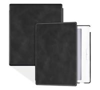 Funda Compatible con Boox Go 7 Color (Gen I/II 2024/2025) de 7 Pulgadas con función de Apagado automático. Carcasa Delgada y Ligera de Piel sintética para Go 7 B/N.(Rock Black)