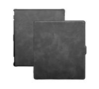 Funda Compatible con Boox Go Color 7, Cubierta de Correa de Mano de TPU | Correa de mano incorporada, encendido/apagado automático, soporte plegable, cuero PU(Black)