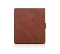 Funda Compatible con Boox Go Color 7, Cubierta de Correa de Mano de TPU | Correa de mano incorporada, encendido/apagado automático, soporte plegable, cuero PU(Brown)