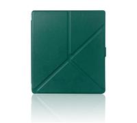 Funda Compatible con Boox Leaf 2/3/3C 7'' eReader Funda Protectora de Cuero PU con función de Encendido y Apagado automático(Dark Green)