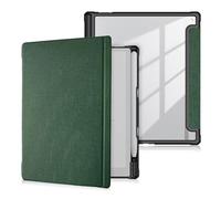 Funda Compatible con Boox Note X3Pro de 10.3'' con Soporte para lápiz, Plegable en Tres Partes, Trasera Transparente, función de Apagado automático.(Dark Green)