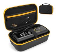 Funda compatible con Fanttik X8/X9 APEX/para LOLSSA/para Hafuloky/para Airmoto/para compresor de aire portátil Modari, soporte de almacenamiento de piel sintética para bomba de aire y accesorios (solo