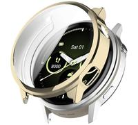 Funda compatible con Garmin Venu 4 41 mm, protector de pantalla de TPU flexible, resistente a los arañazos, carcasa para reloj inteligente Garmin Venu 4 de 41 mm (dorado)