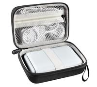 Funda compatible con GL SFT1200/ MT3000/ AXT1800/ MT1300/ A1300/ AR750S-Ext para enrutador de viaje Glinet inalámbrico, soporte de almacenamiento WiFi portátil para cable Ethernet y adaptador de