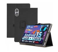 Funda Compatible con HiGrace A7BK de 11 Pulgadas de Piel Premium con función Atril y Correa de Mano(Black)