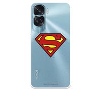 Funda Compatible con Honor 90 Lite Oficial de DC Comics Logo para Proteger tu móvil. Carcasa de Silicona Transparente Flexible con Licencia Oficial de DC Comics