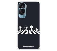 Funda Compatible con Honor 90 Lite Oficial de Peanuts Personajes Beatles para Proteger tu móvil. Carcasa de Silicona Transparente Flexible con Licencia Oficial de Snoopy