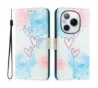 Funda compatible con Honor Power 5G Domestic Case de piel sintética con tapa y diseño creativo 3D, funda protectora con función atril para Honor Power 5G Domestic,Love Me