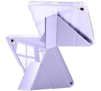 Funda Compatible con Huawei MatePad 11.5 S 2024 con Portalápiz, Transparente Antigolpes Cover Tableta, Múltiples ángulos 6 en 1 con Soporte Forma de Y, Auto-Sueño/Estela, Púrpura Claro