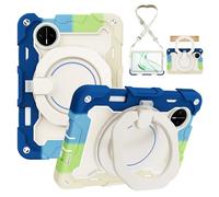 Funda compatible con Huawei MatePad Mini de 8.8 pulgadas, a prueba de golpes, mango giratorio de 360°, funda para tablet para niños, carcasa resistente a las roturas, correa de hombro W a prueba de