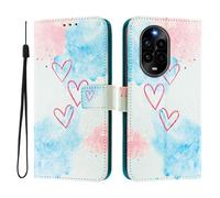 Funda compatible con Huawei Nova 13 PRO 5G, funda de piel sintética con tapa y diseño creativo 3D, funda protectora con función atril para Huawei Nova 13 PRO 5G Domestic,Love Me