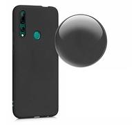 Funda compatible con Huawei P Smart Z STK-LX1, funda protectora flexible de gel de silicona TPU suave mate y fina (negro)