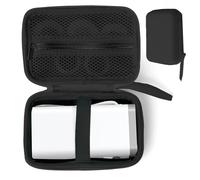 Funda compatible con impresora de etiquetas SUPVAN E10 Nelko P21 NIIMBOT D110 Phomemo D30, organizador de cinta de etiquetas de cable (solo casa), negro