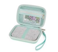 Funda compatible con impresora fotográfica instantánea HP Sprocket Select portátil, 2ª edición, organizador de viaje para papel fotográfico Zink, cable USB y más accesorios (solo caja) (verde)