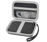 Funda compatible con impresora HP Sprocket portátil 2x3/Select 2.3x3.4/2ª edición, soporte organizador de viaje para papel fotográfico Zink, cable USB y más accesorios, color negro (solo caja)