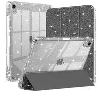 Funda Compatible con iPad Air 11 Pulgadas M4/M3/M2 (2026/2025/2024), iPad Air 5/4 (2022/2020 5.ª/4.ª), Resistente a los Golpes con Brillo y Soporte para Lápiz, Negro