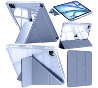 Funda Compatible con iPad Air 11 Pulgadas M4/M3/M2 (2026/2025/2024), iPad Air 5ª/4ª Gen (2022/2020) de 10.9", iPad Pro 11" (2022-2018) con Portalápiz, Auto-Sueño/Estela, Lavanda