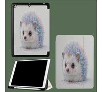 Funda Compatible con iPad Pro 11 2022/2021/2020, Triple Funda Inteligente, Activación/Suspensión Automática Arcoíris Erizo Fantasía Cuento Hadas Animales. - Gris