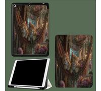 Funda Compatible con iPad Pro 11 2022/2021/2020, Tríptico con Soporte para iPad Pro 11 Pulgadas, Activación/Desactivación automática Gatito Hamaca Conmovedoras Animales - Verde