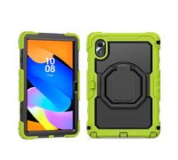 Funda compatible con Lenovo Tab M11/Tab K11 LTE de 11 pulgadas 2024 TB330FU, funda protectora resistente de TPU a prueba de golpes con protector de pantalla + soporte de mango giratorio + correa para