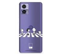 Funda Compatible con Motorola Edge 30 Neo Oficial de Peanuts Personajes Peatones para Proteger tu móvil. Carcasa de Silicona Transparente Flexible con Licencia Oficial de Snoopy