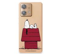 Funda Compatible con Motorola Edge 40 Neo Oficial de Peanuts Snoopy casa para Proteger tu móvil. Carcasa de Silicona Transparente Flexible con Licencia Oficial de Snoopy