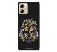 Funda Compatible con Motorola Moto G14 Oficial de Harry Potter Hogwarts Floral para Proteger tu móvil. Carcasa de Silicona Transparente Flexible con Licencia Oficial de Harry Potter