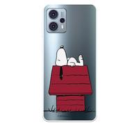 Funda Compatible con Motorola Moto g23 Oficial de Peanuts Snoopy casa para Proteger tu móvil. Carcasa de Silicona Transparente Flexible con Licencia Oficial de Snoopy