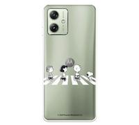 Funda Compatible con Motorola Moto G54 5G Oficial de Peanuts Personajes Peatones para Proteger tu móvil. Carcasa de Silicona Transparente Flexible con Licencia Oficial de Snoopy